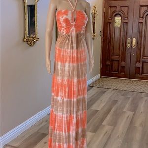 Sky dress sz Med keyhole maxi excellent condition